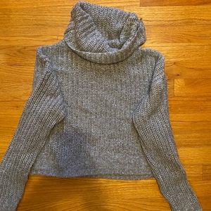 Grey turtle neck